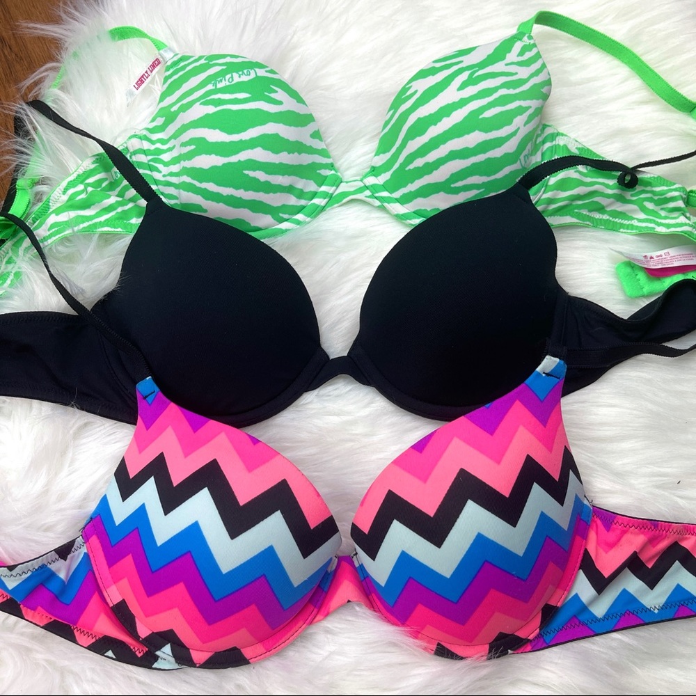Three Victoria's Secret PINK Bra's Bundle